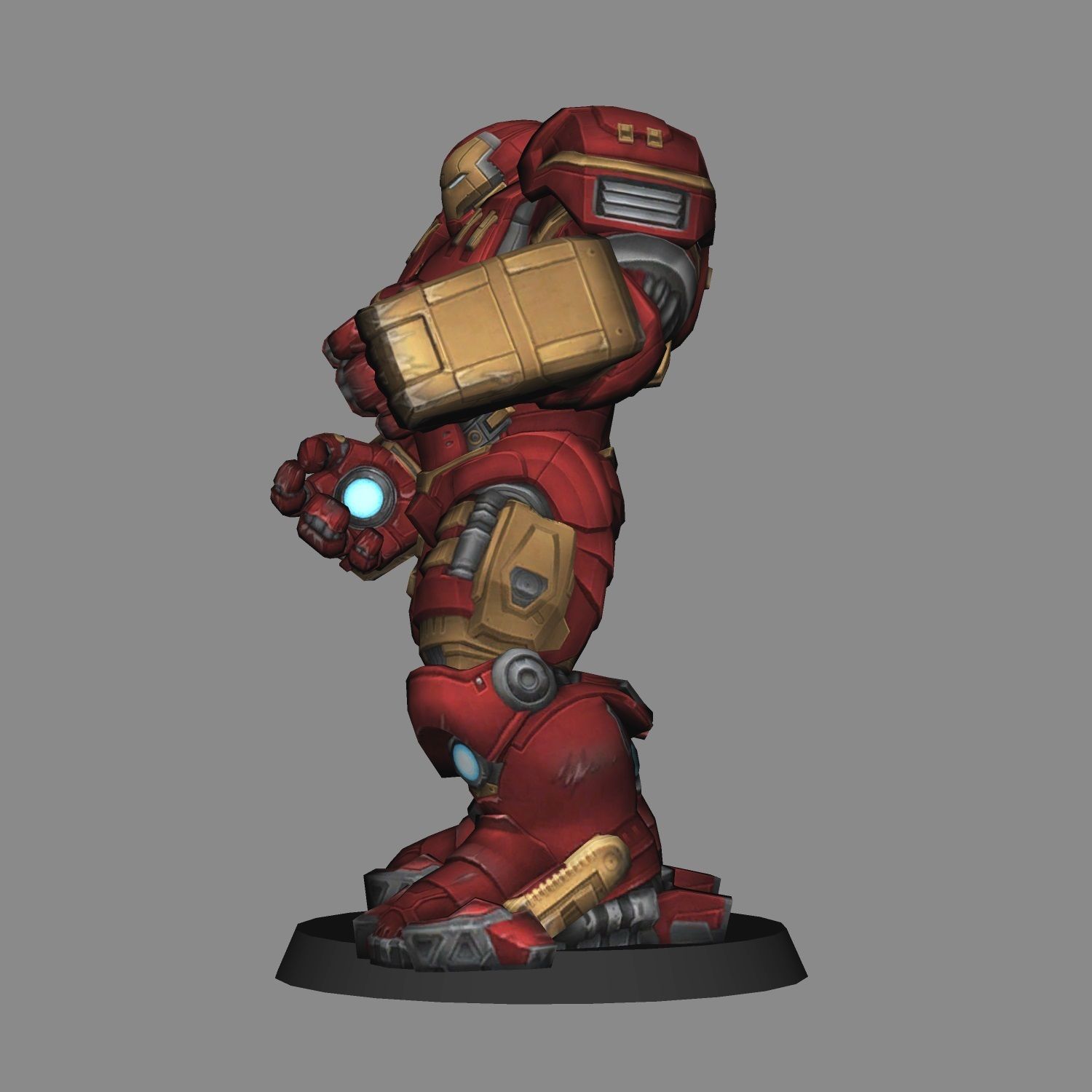 STL file Hulkbuster V1 - Avengers Age Of Ultron LOW POLY 3D PRINT・3D ...