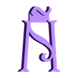 Ñ.stl ABC Stamp Harrington - Alphabet - Stamp Alphabet - Fondant