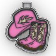 7_1-color.jpg cowgirl boots and hat - freshie mold - silicone mold box