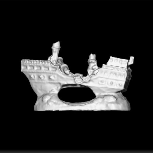 STL file Stoops Ship - Sunken Ships For Aquarium - Aquarium Ship ...