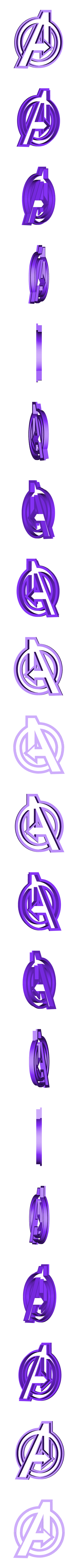 Logo Vengadores.stl Tous les ensembles d'emporte-pièces haut de gamme (+150 emporte-pièces)