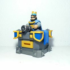 king-tower-3-6.jpg STL file King Tower 3 and the figure of King in Clash Royale・Model to download and 3D print