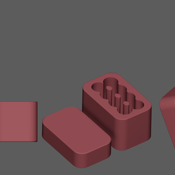 batreyCase.png Fichier OBJ CASE DE BATTERIE AA・Plan pour impression 3D à télécharger