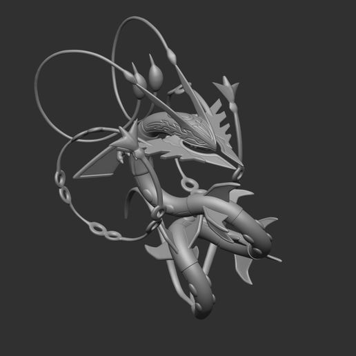 384 mega rayquaza - Cults3D 3D Model | 3Drop