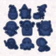 main.png Halloween Pinguins cookie cutter set of 9
