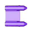 задняя часть .stl Inflatable boat, boat, Inflatable boat in scale 1:25 (inflatable boat)