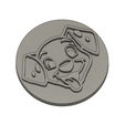 iso-view-tongue.png 101 Dalmatian Cookie Cutter - TONGUE - Perfect for Disney Themed Parties and Dog Lovers! - MJDESIGN3D