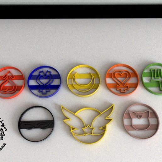 Sailor Moon Cookie Cutter - 3D model önizlemesi