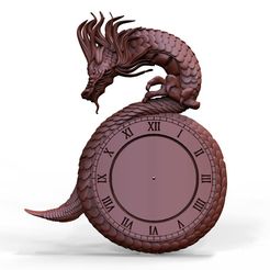 Dragon-clock-23.1.1.jpg STL file Dragon clock CNC・3D printer model to download
