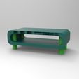 rendu essemble vert tablette ordi.jpg STL file Computer cabinet with sd card holder, micro sd and USB key・3D print object to download