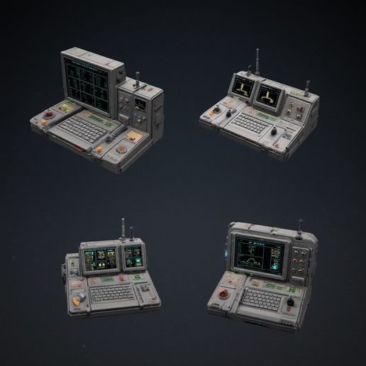 Sci-Fi Tech bits - 3D model önizlemesi