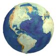 Earth-STL-Model-with-Rivers-1.jpg Modelo STL de la Tierra impreso en 3D con ríos