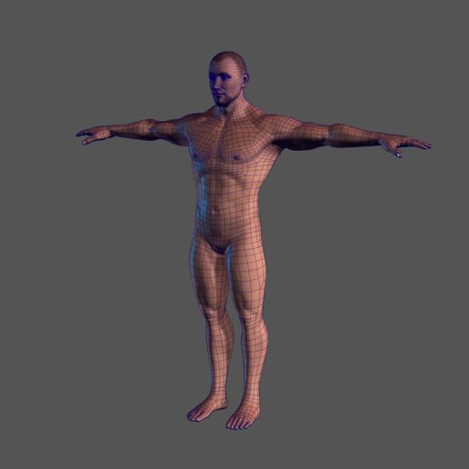 12.jpg 3D file Animated Naked Man-Rigged 3d game character Low-poly 3D model・3D printing design to download, igorkol1994
