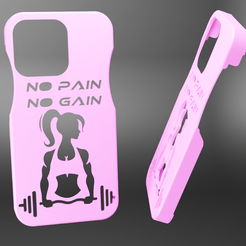 4-13-pro.png IPHONE 13 PRO CASE - NO PAIN NO GAIN- Woman - 💪