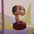 IMG_0129.png ChocoPup - милая стилизованная фигурка собаки (3D печатная игрушка-статуэтка)