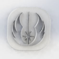 Hollow jedi token.png Download free STL file Hollow Jedi token • 3D printing design, pacoag