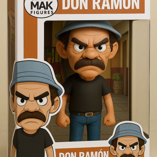 🗿 DON RAMON CARICATURE - EL CHAVO DEL 8・Archivo STL para Impresión 3D・Cults