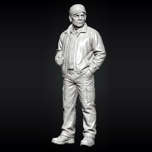 Parking Garage - Attendant with Hand in Pocket