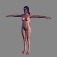 12.jpg Animated Naked Elf Woman-Rigged 3d game character Low-poly 3D model