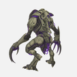 ALIEN31.png Alien Royal Guard Figure STL | Sci-Fi Warrior Creature for Dioramas & Display "Alien SERIES"