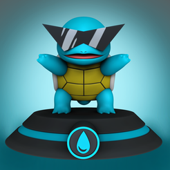 render_01.png 3D file Squirtle - Pokemon・Model to download and 3D print