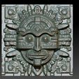 Aztec-Sun-God-Bas-Relief-3D-Model-1.jpg Aztec Sun God Bas-Relief 3D Model