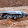 Fully-functional-3D-Printed-RC-Tank-by-HowToMechatronics.jpg Tanque RC totalmente impreso en 3D - Plataforma robótica sobre orugas