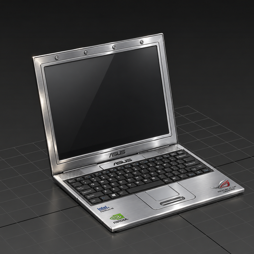 Asus laptop STL, asus, laptop, computer, Intel, nvidia, cults3d, cults, 3d model, 3d, free, 3d free model