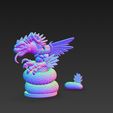 Naga-Sentinel-15.jpg Naga Sentinel - Criatura fantástica mitad serpiente mitad dragón Modelo de impresión 3D