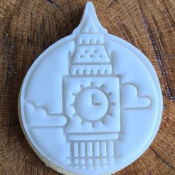 333856198_126907783643425_2315810031534208601_n.jpg STL file London Big Ben Themed Cookie Cutter Stamper Embosser・3D printing idea to download