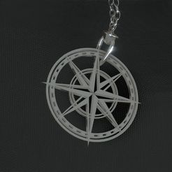 necklace.jpg Free STL file Necklace compass・3D print model to download