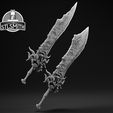 Ringed_Knight_Paired_Greatsword_Render_Smith_BW.jpg Ringed Knight Paired Greatswords Dark Souls 3 Life Size Prop STL