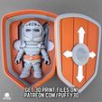 6.jpg Warrior Knight Set | Print In Place | Flexi