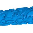 656566.jpg oriental pattern clay roller stl / pottery roller stl / leaf clay rolling pin /flower pattern cutter printer