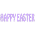 Text Happy Easter.stl Easter Egg Hanging Sign