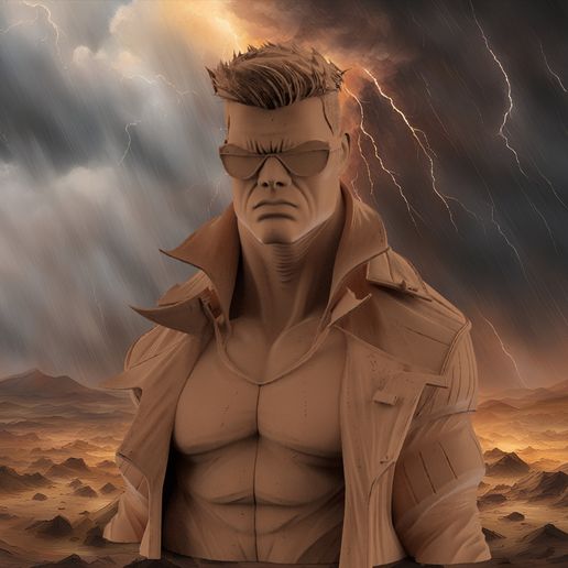 Wonder Man Bust - 3D Print