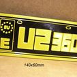 u2-concierto-entradas-grupo-musica-rock-2.jpg U2, Mini License Plate, logo, poster, sign, signboard, europe, music band, music group