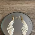 IMG_1700.jpg Free STL file Angel wing earrings・3D print object to download