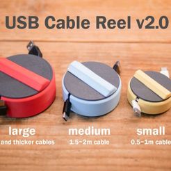 usb-reel-pic-2.jpg STL file USB Cable Reel・Design to download and 3D print