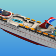 7.png CARNIVAL FANTASY cruise ship 3d printable model