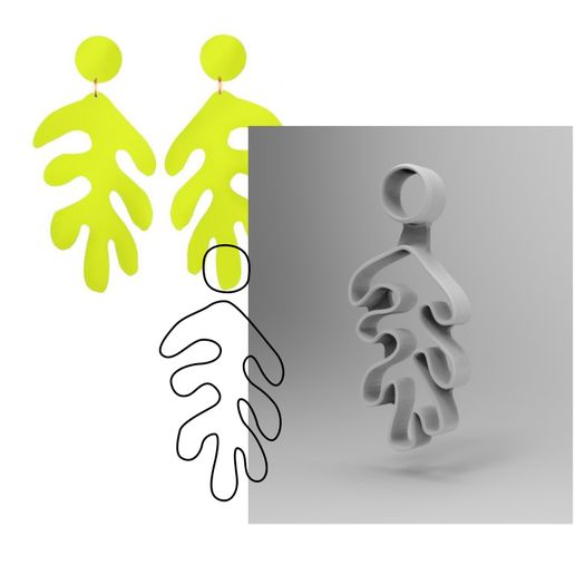 ARO-9_Mesa-de-trabajo-1.jpg Download STL file SET of 12 Organic shape cutter for polymer clay earring jewelery • 3D printable object, martcaset