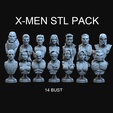 X-MEN-PACK-CAP.png 🔥 Epic X-Men Collection - 3d print bust 🔥