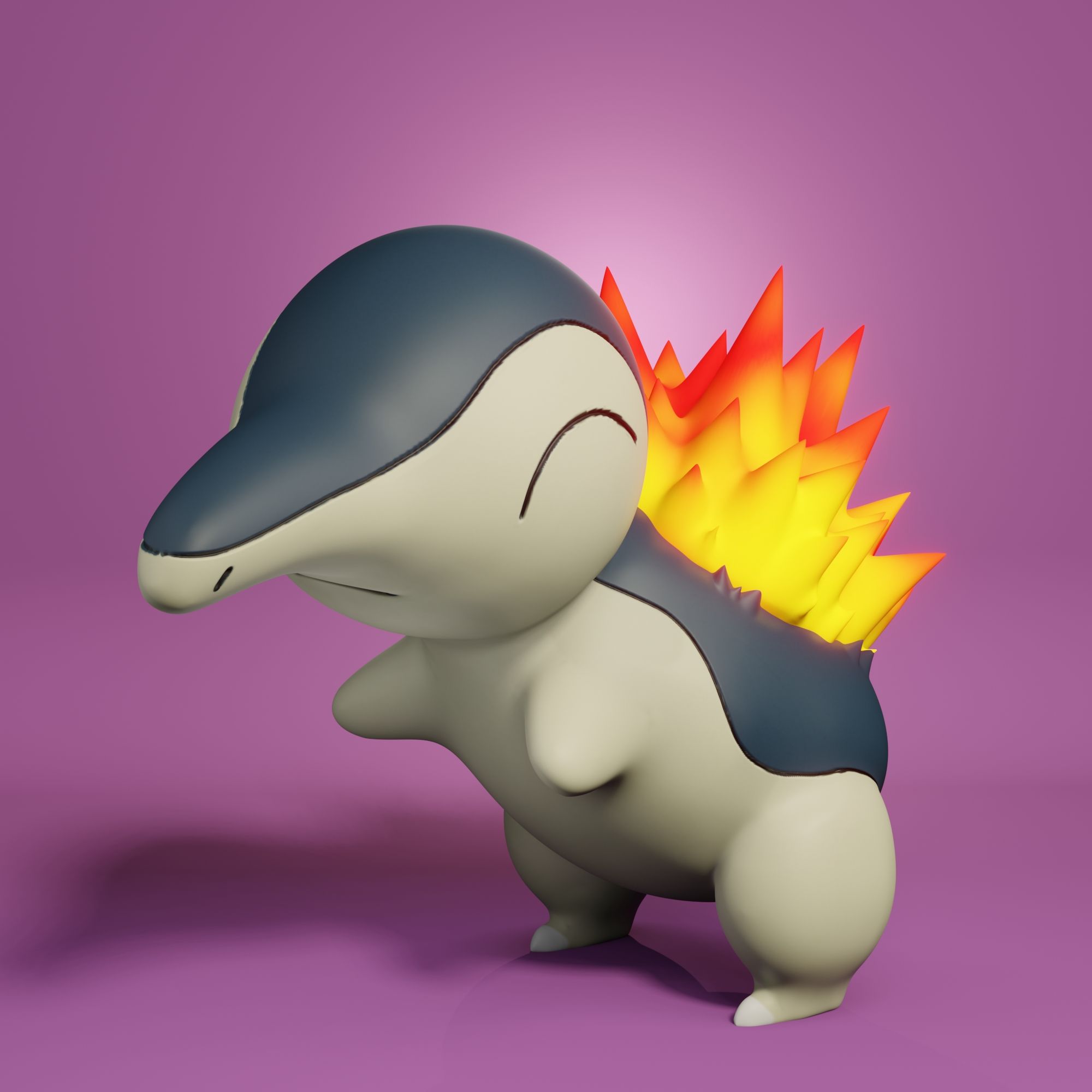 Descargar Archivo Stl Pokemon Cyndaquil • Plan Para Imprimir En 3d ・ Cults