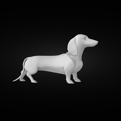 taksa-render1.png Archivo STL Perro salchicha・Modelo de impresión 3D para descargar