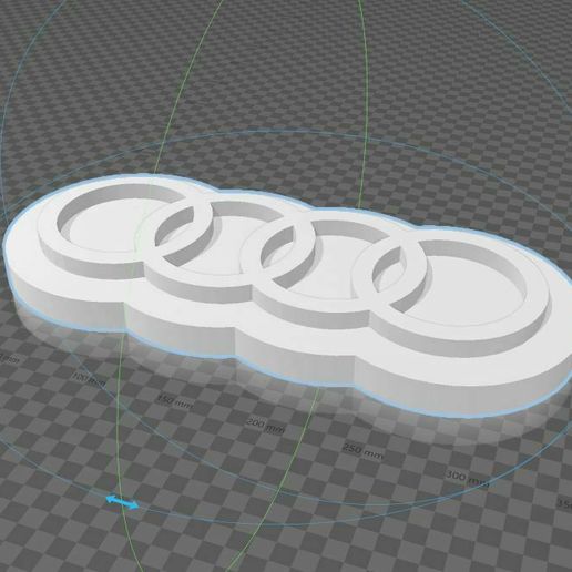 audi logo 3d 3D model