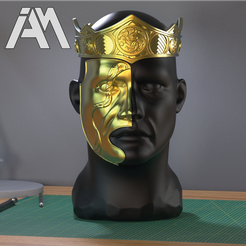 mask3.png Archivo OBJ mascara rey targaryen・Plan de impresora 3D para descargar, _IAM_