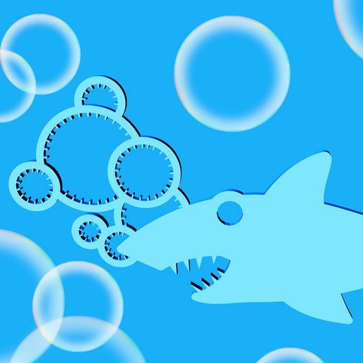 Shark Bubble Wand