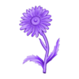 04-April-Daisy.stl Birth Month Flowers Set Bas Relief 3D Model