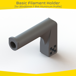 BFH (1).fw.png STL-Datei Basic Filament Holder kostenlos・Design für 3D-Drucker zum herunterladen