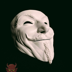 26.png Descargar archivo OBJ V Vendetta Máscara realista • Diseño imprimible en 3D, ignacioarayaklg